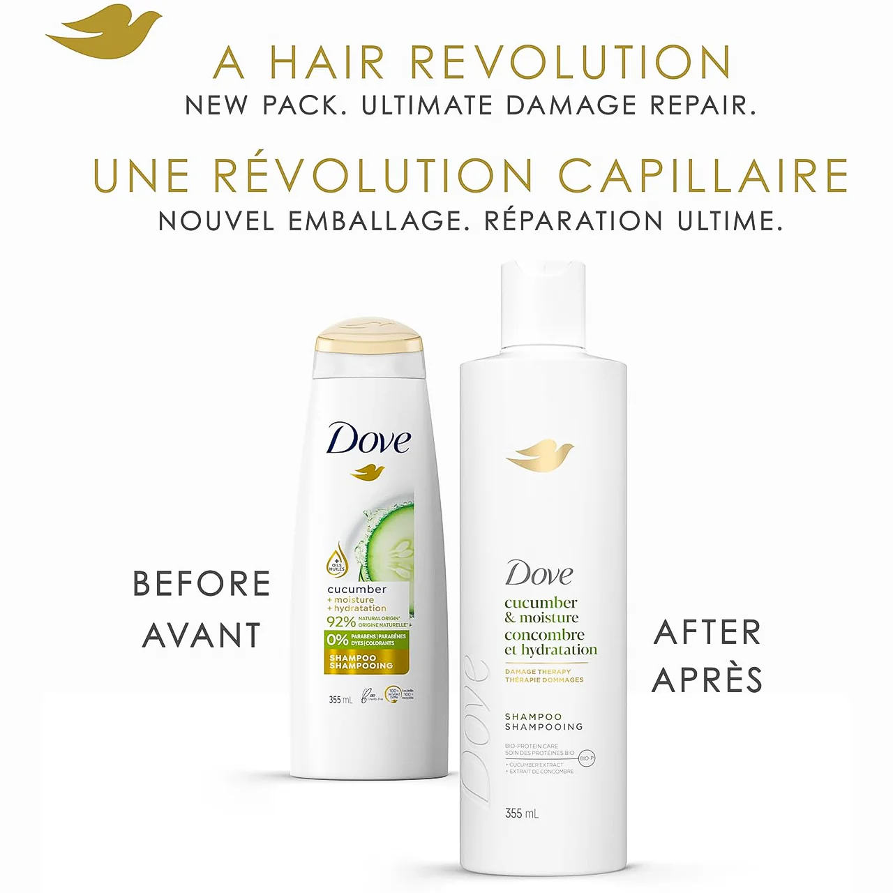 Dove - Cucumber & Moisture Damage Therapy Shampoo | 355 mL - Image 2