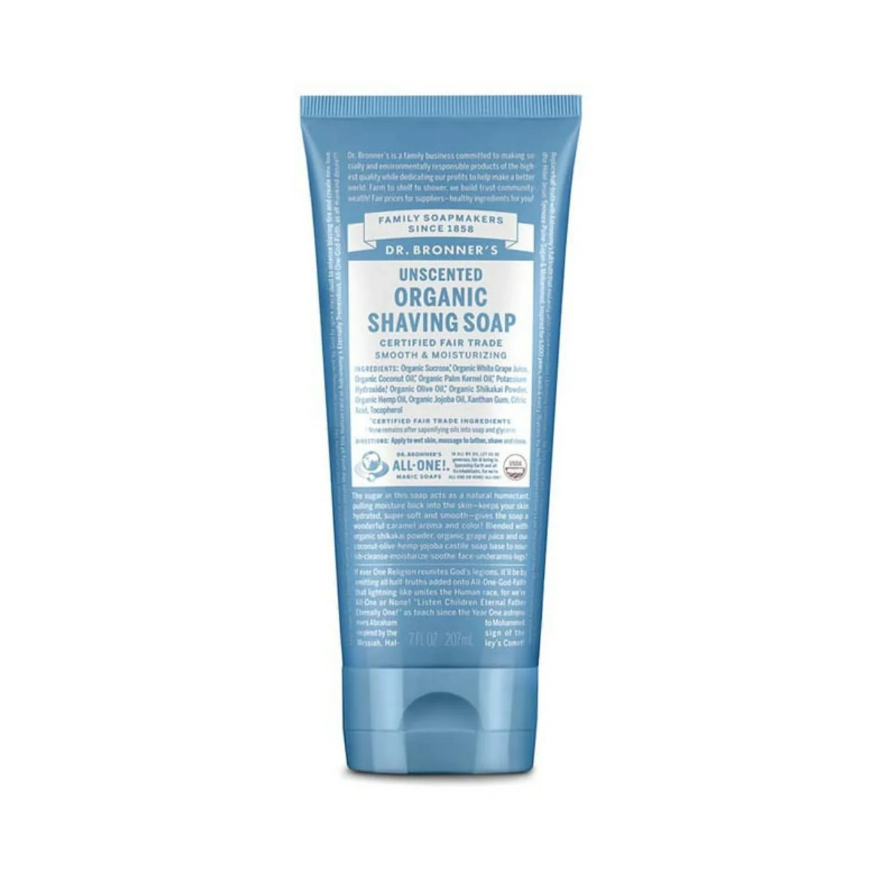 Dr. Bronner's - Unscented Shave Soap | 207 mL