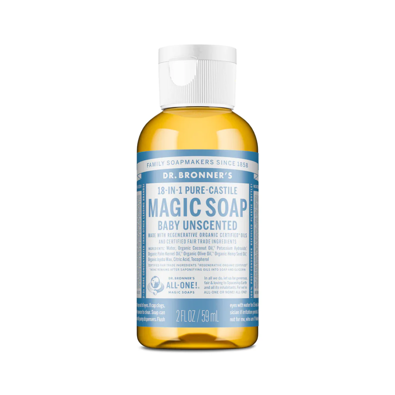 Dr. Bronner's - Baby, Pure Castille Magic Soap, Unscented | 59 mL