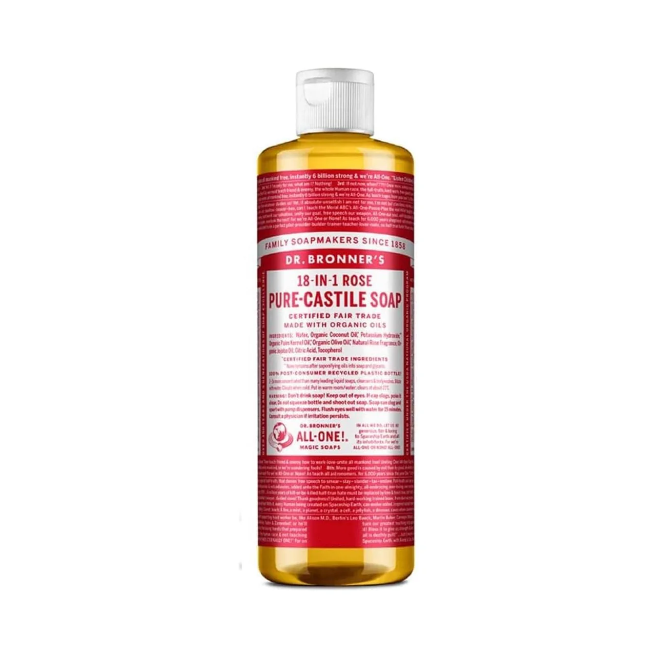 Dr. Bronner's - Pure Castile Soap, Rose | 237 mL