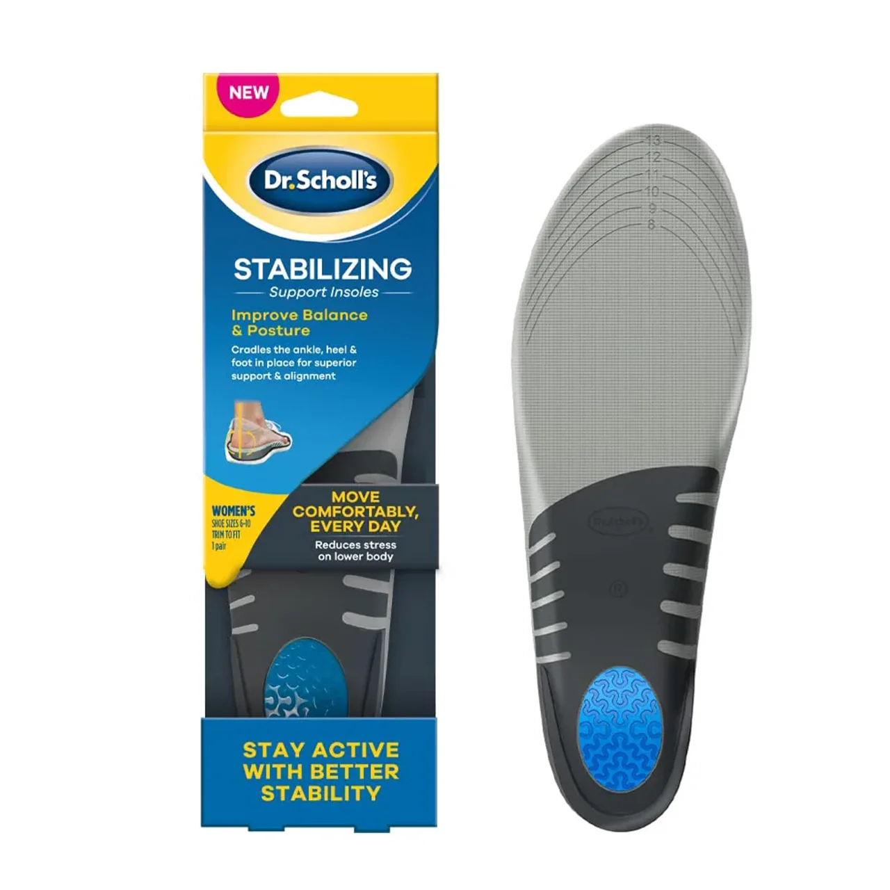 Dr. Scholl's - Fitness Stabilizing Support Insoles - Option of Men or Women's | 1 Pair - Image 2