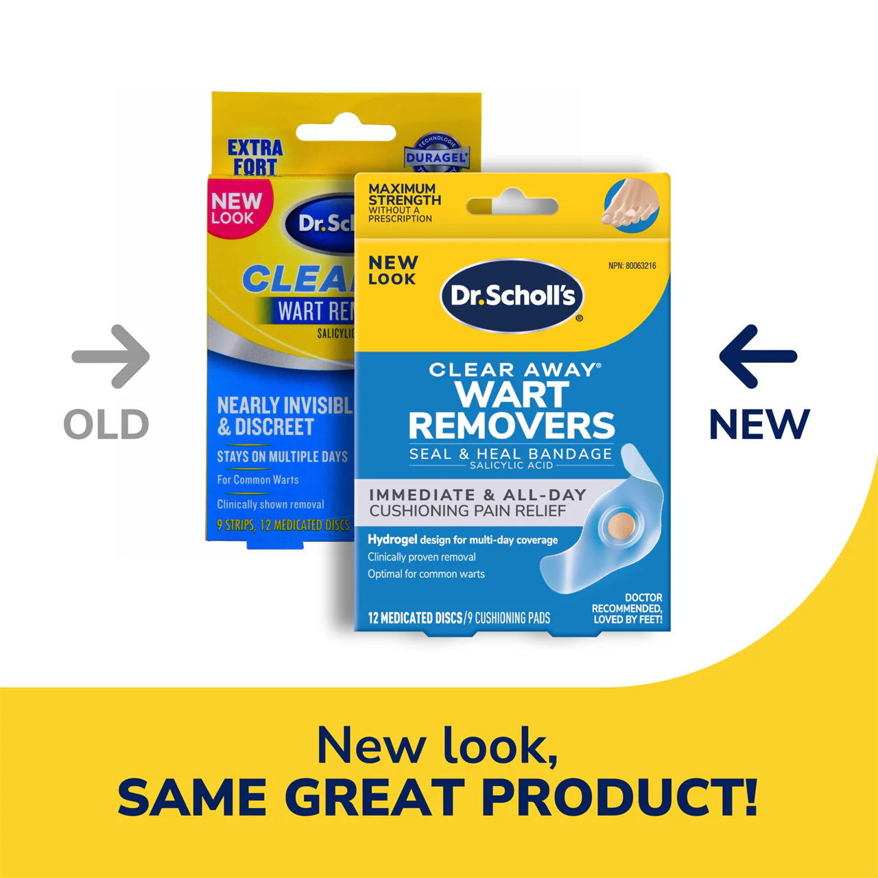 Dr. Scholl's - Clear Away Wart Remover Salicylic Acid Treatment for Common Warts |  9 Strips 12 Medicated Discs - Image 3