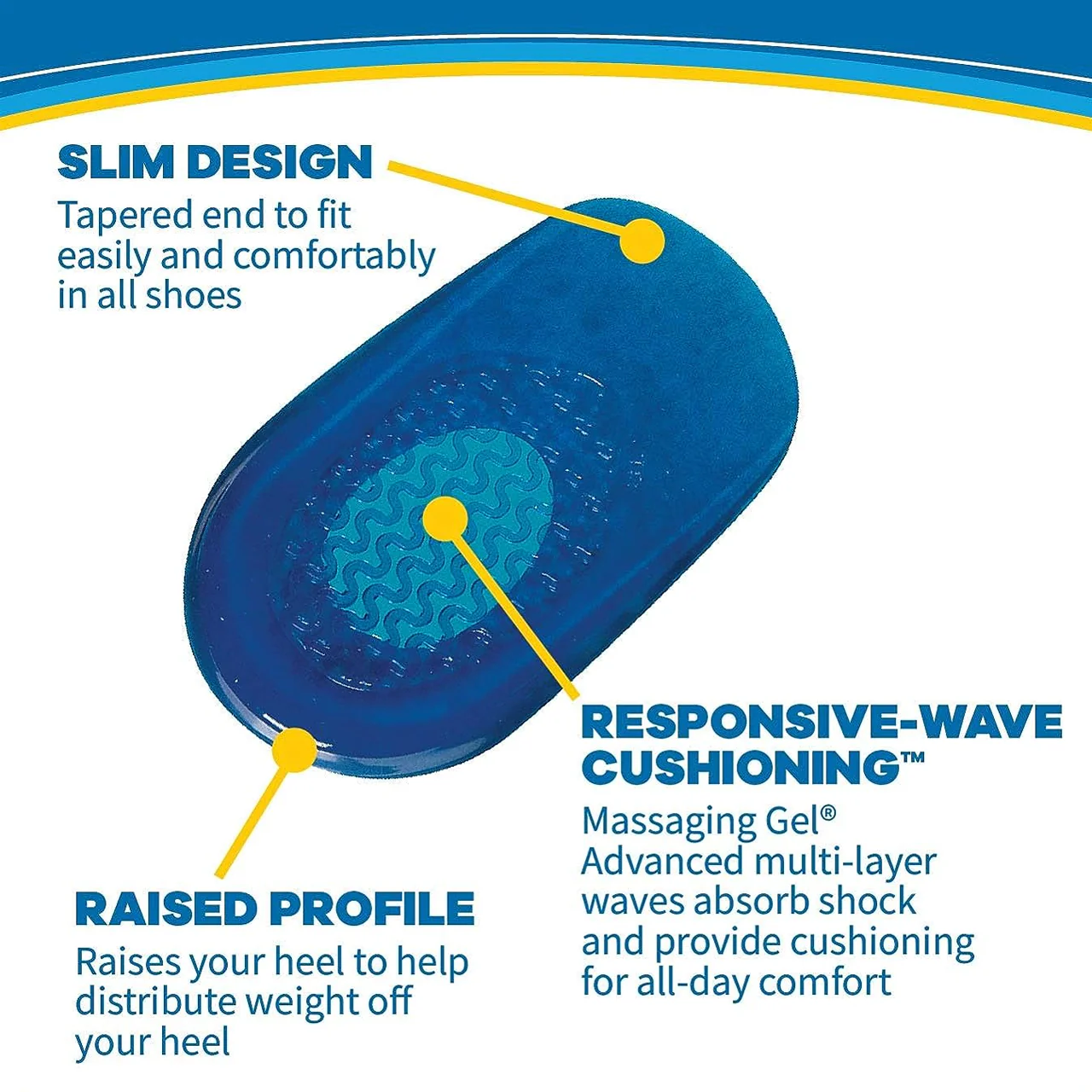 Dr.Scholl's - Comfort Heel Cushions With Massaging Gel - Men 8-13 | 1 Pair - Image 4