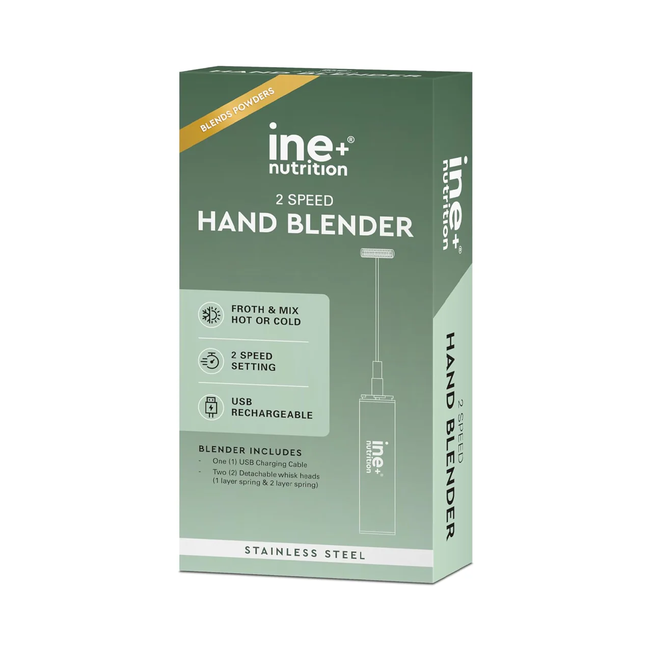 ine+ Nutrition - Dual Speed Hand Blender