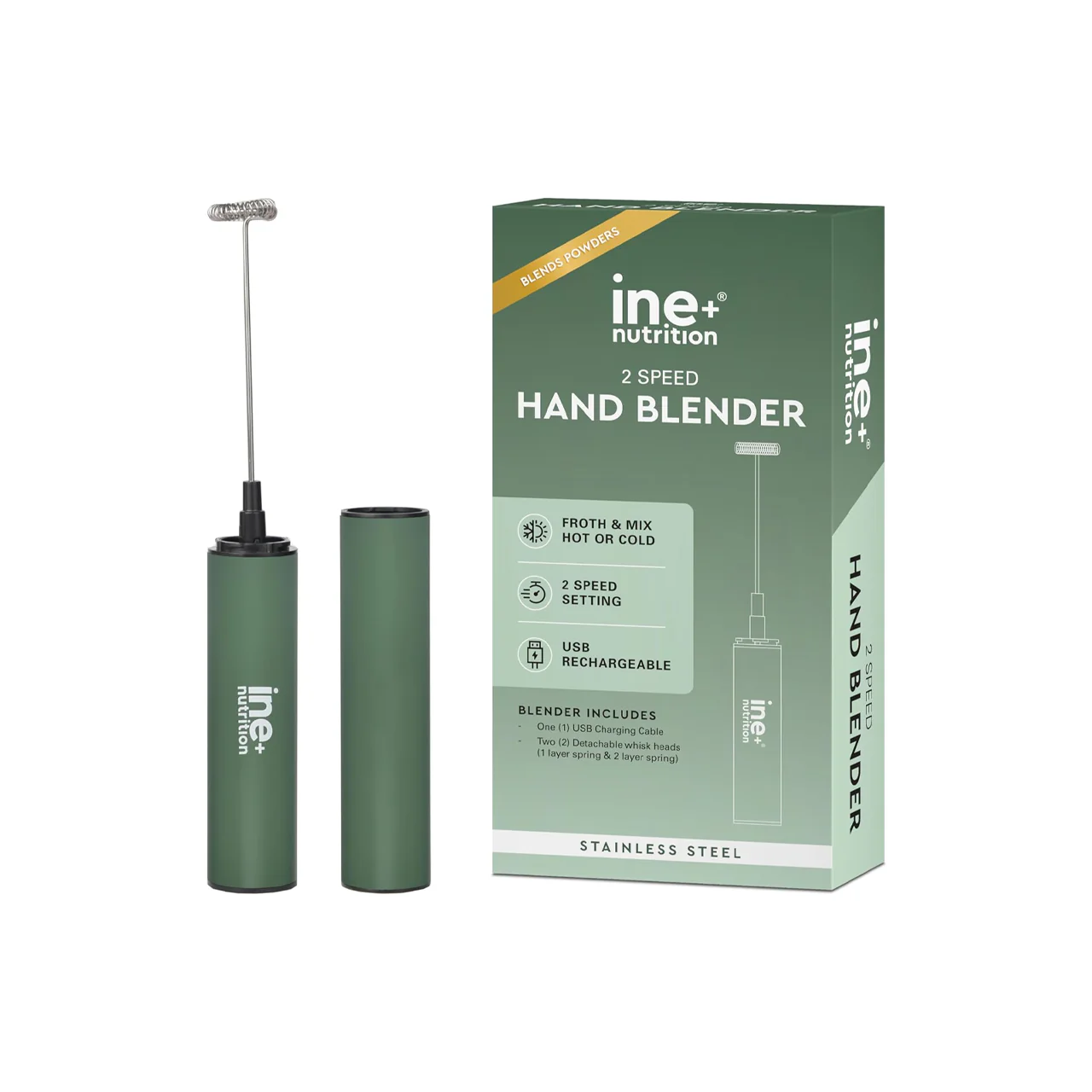 ine+ Nutrition - Dual Speed Hand Blender - Image 3