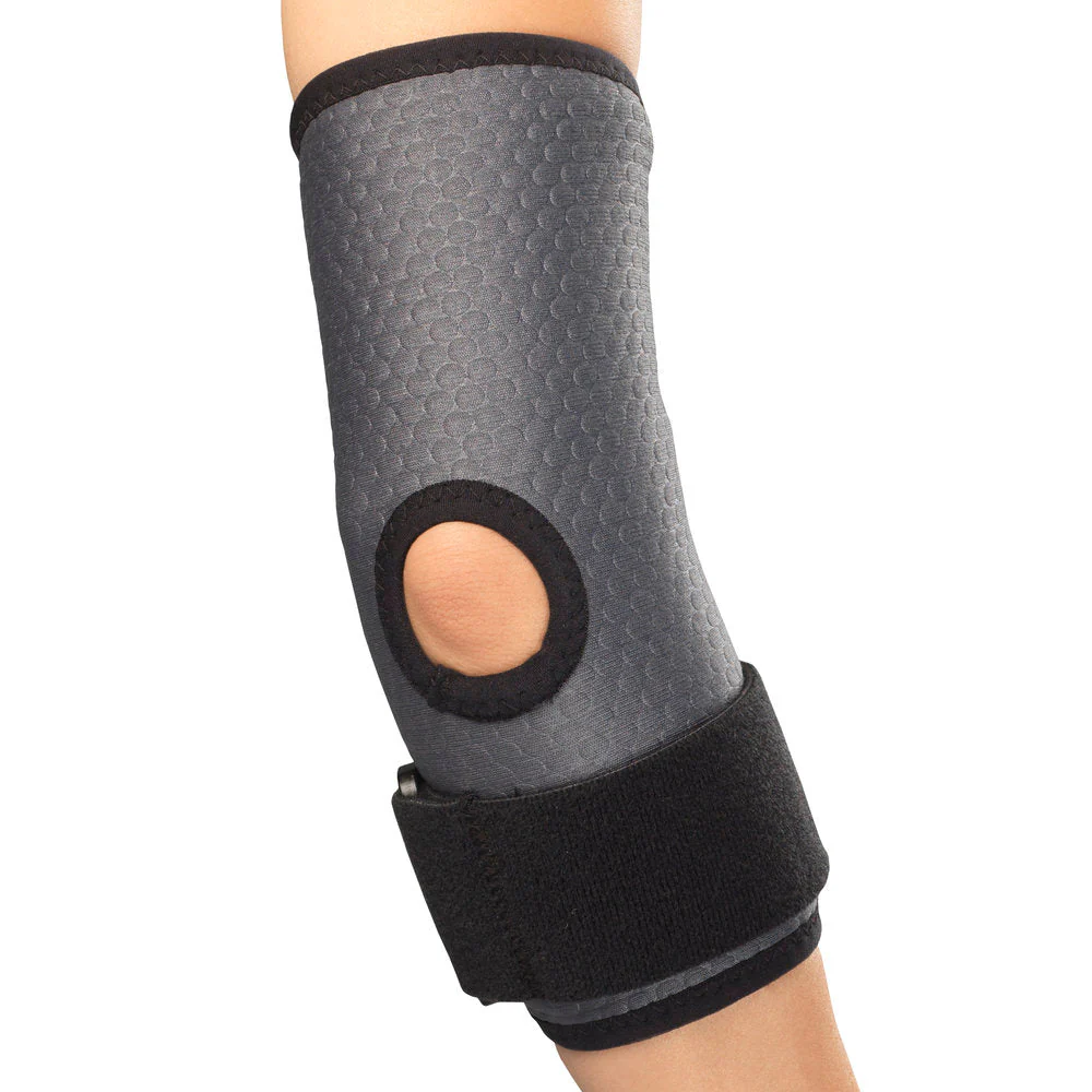 CHAMPION - Elbow Sleeve Charcoal/Wraparound Strap