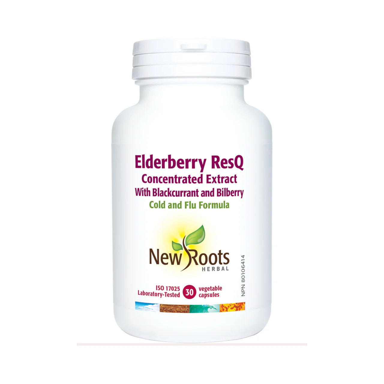 New Roots - Elderberry ResQ Concentrated Extract With Blackcurrant and Bilberry | 30 capsules
