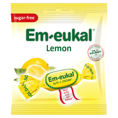 Em-eukal - Sugar Free Lemon Throat Lozenges | 50 g