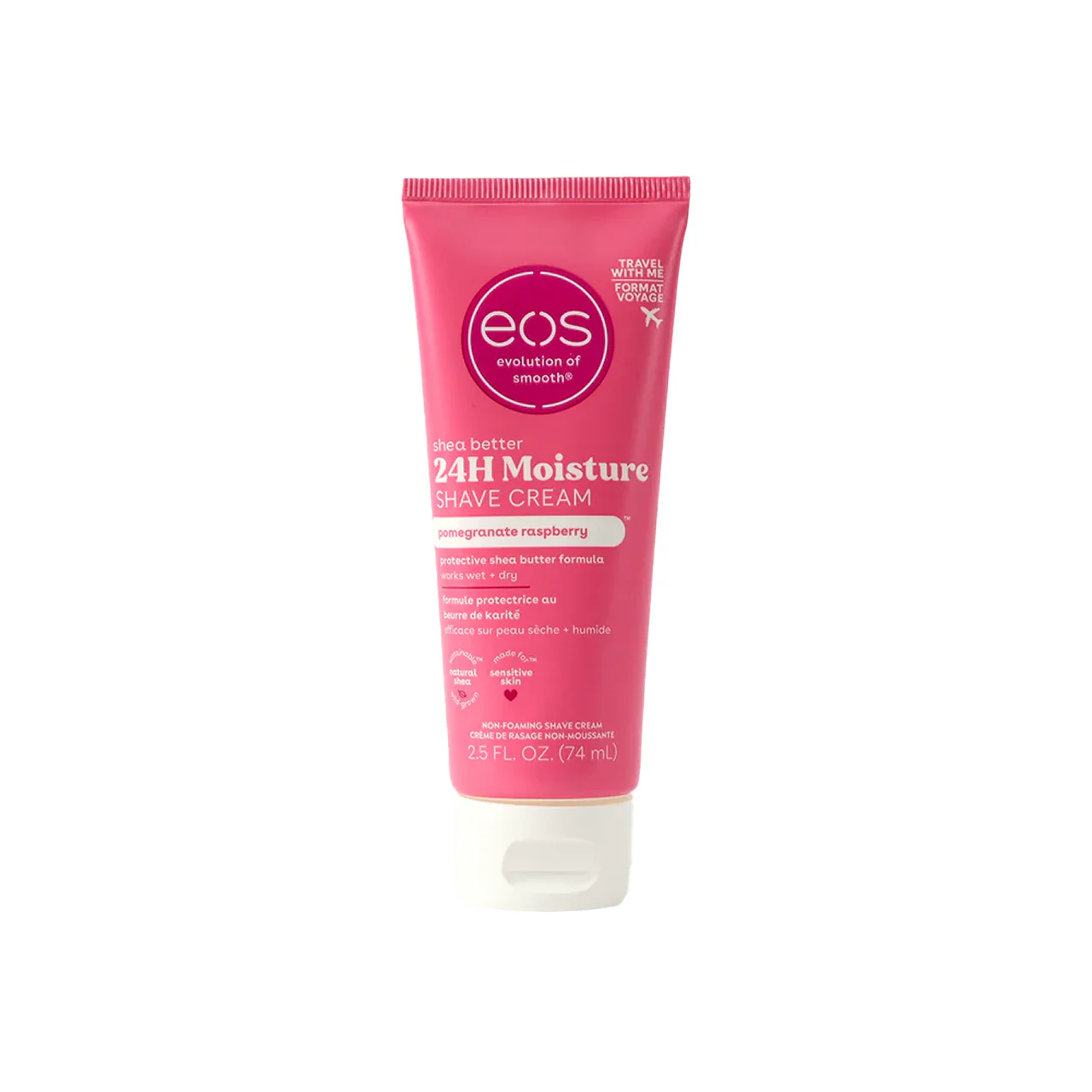 eos - Shea Better 24H Moisture Shave Cream Pomegranate Raspberry Scent | 74 mL