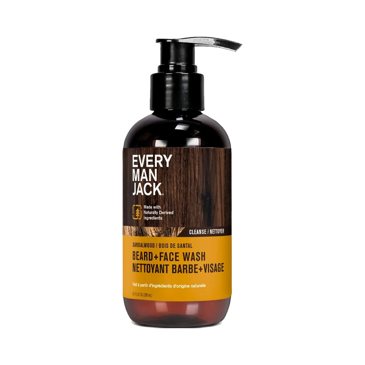 Every Man Jack - Beard + Face Wash, Sandalwood | 200 mL