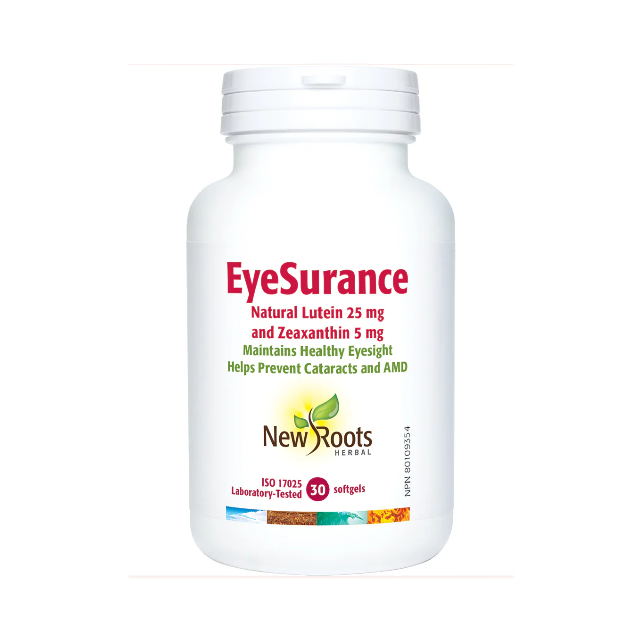New Roots - EyeSurance Natural Lutein 25 mg and Zeaxanthin 5 mg | 30 softgels