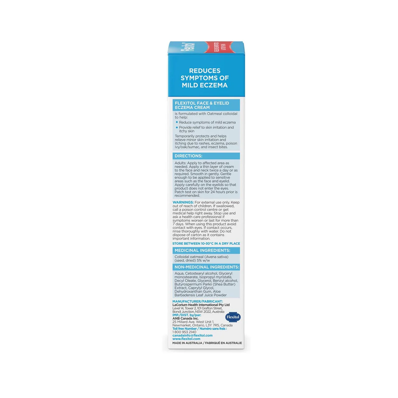 Flexitol - Face & Eyelid Eczema Cream - For Irritated & Itchy Skin | 40 g - Image 2