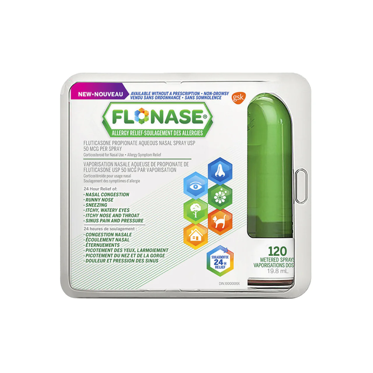 Flonase - Allergy Relief 24HR Spray Non Drowsy | 120 Sprays - Image 2