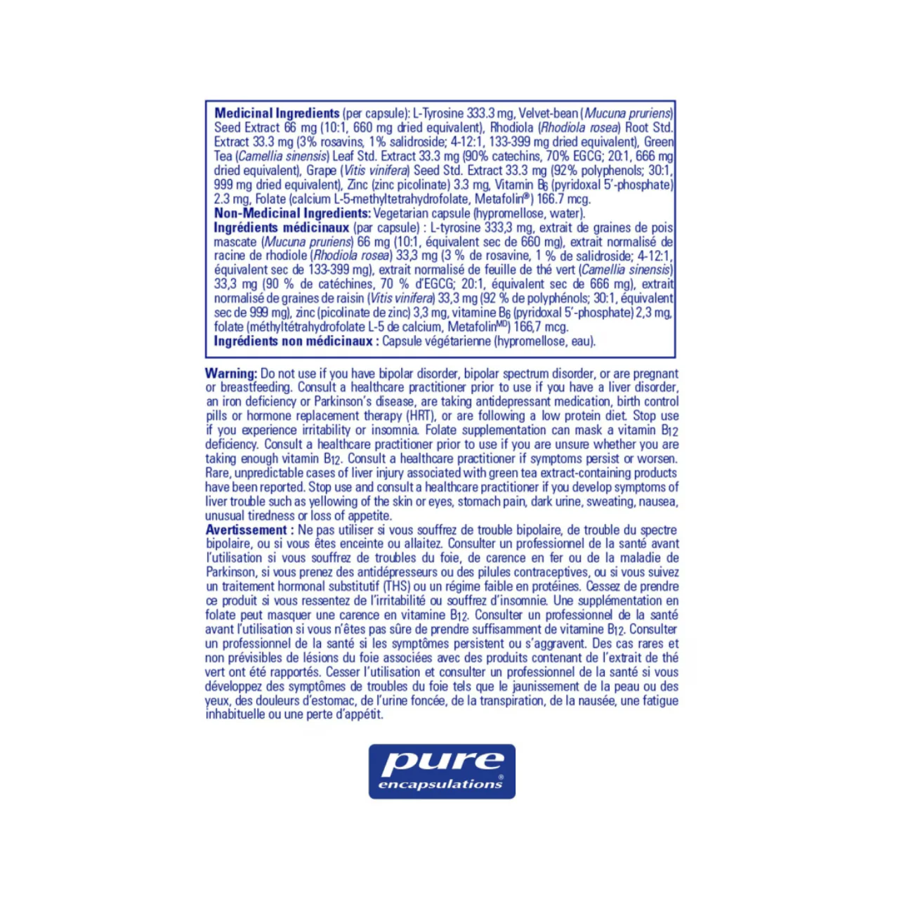 Pure Encapsulations - FocusPlus| 180 Capsules - Image 2