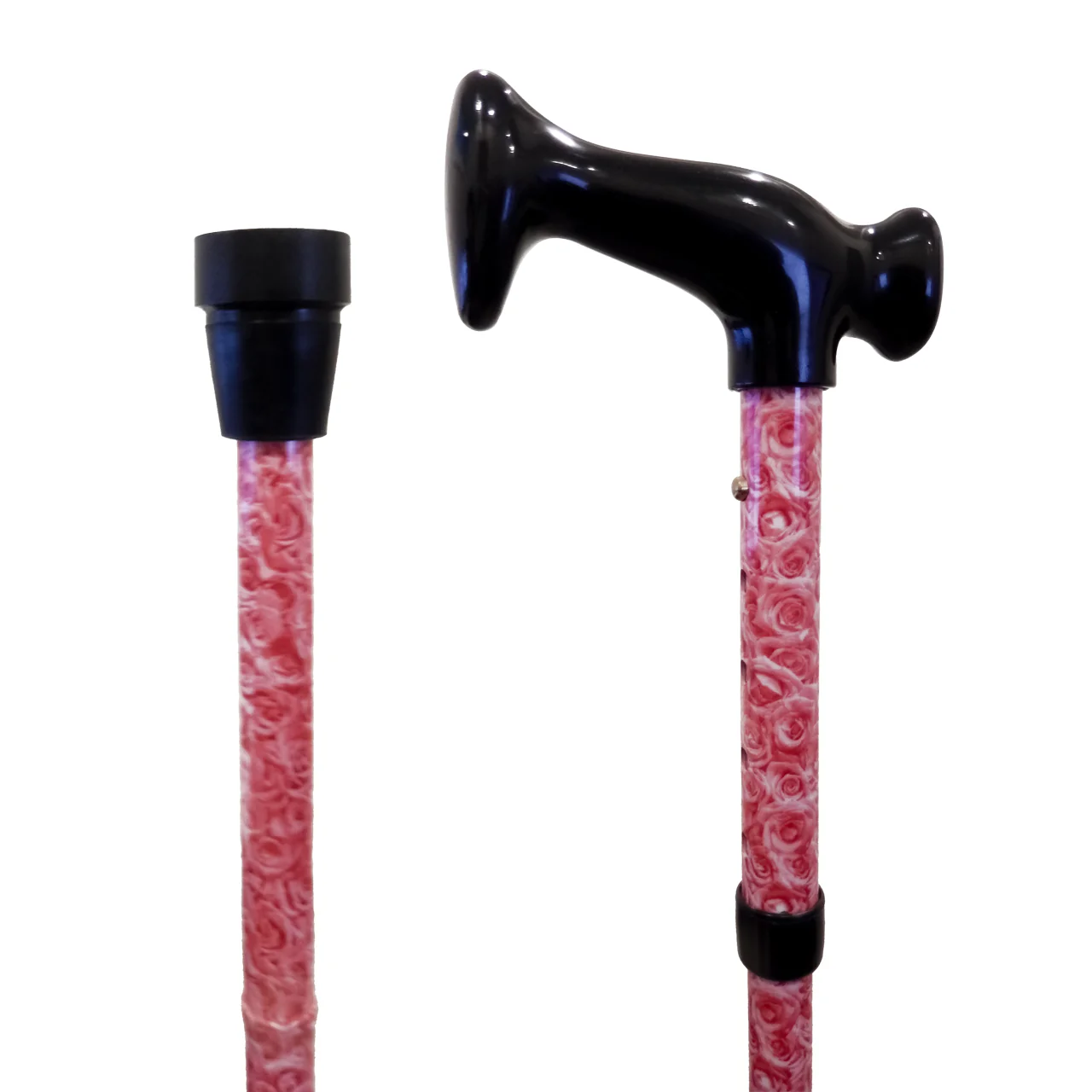 Card Health Cares - Folding Travel Cane | Roses - Image 2