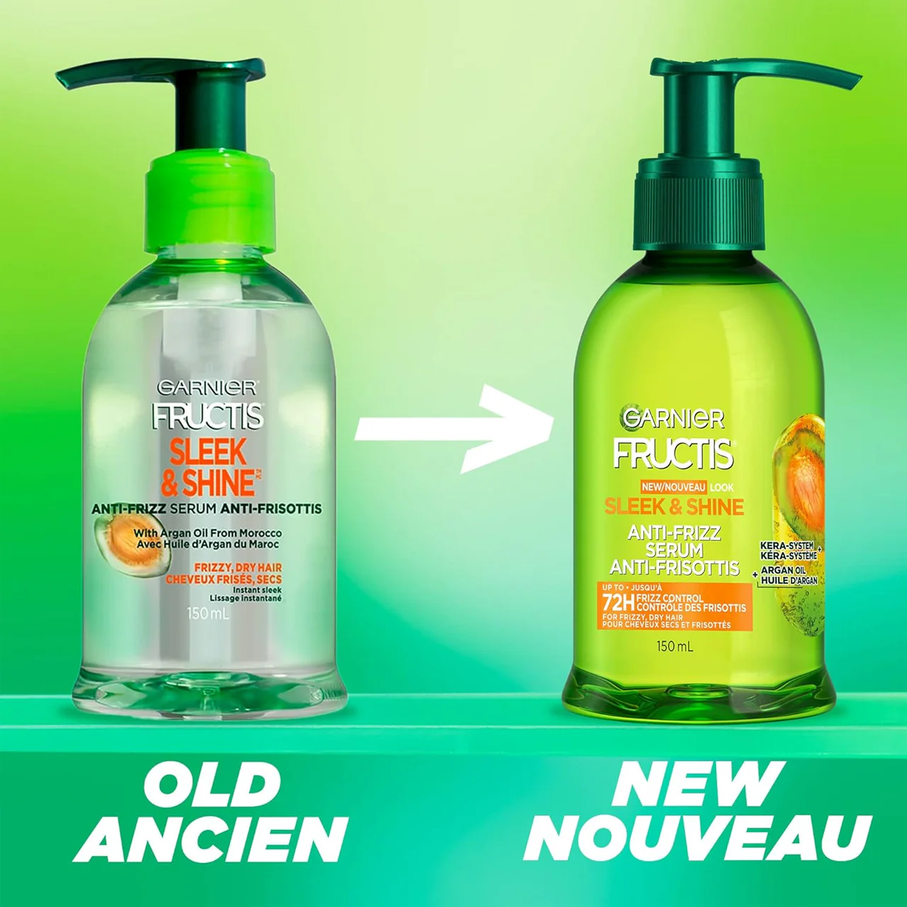 Garnier Fructis - Sleek & Shine - Anti-Frizz Serum with Argan Oil from Morocco | 150 ml - Image 2