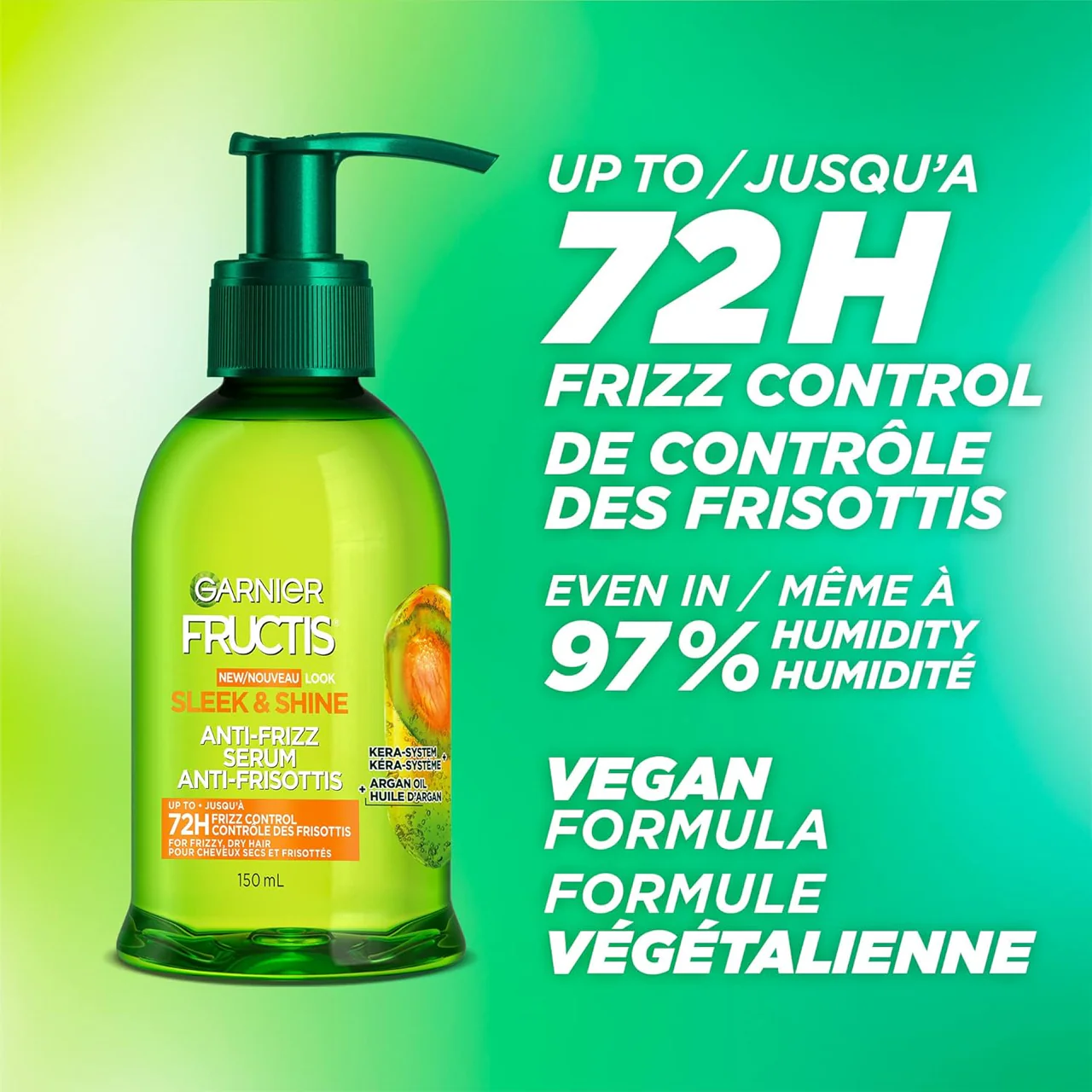 Garnier Fructis - Sleek & Shine - Anti-Frizz Serum with Argan Oil from Morocco | 150 ml - Image 3