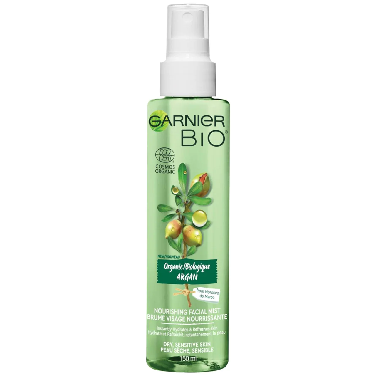Garnier - Organic Argan Nourishing Facial Mist for Dry & Sensitive Skin | 150 ml