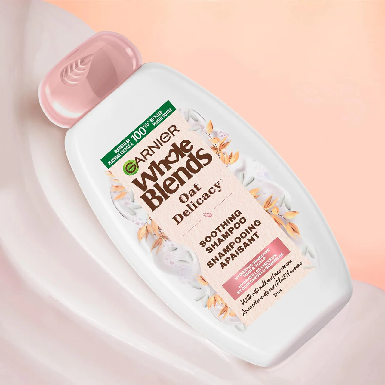 Garnier - Whole Blends Oat Delicacy Soothing Shampoo - Oatmilk & Rice Cream | 370 mL - Image 2