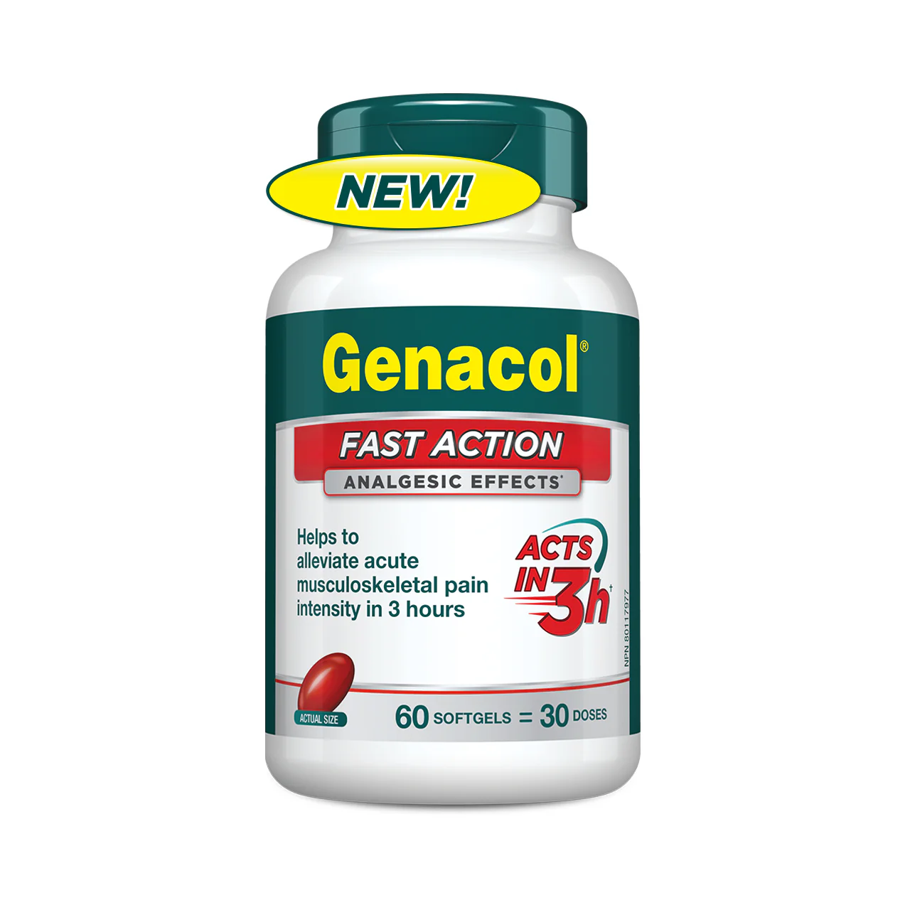 Genacol - Fast Action Analgesic 3 HRS | 60 Softgels