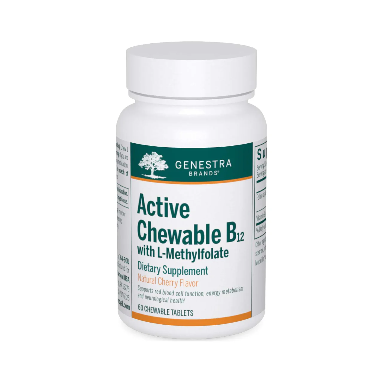 Genestra - Active Chewable B12+L-Methylfolate | 60 Tablets