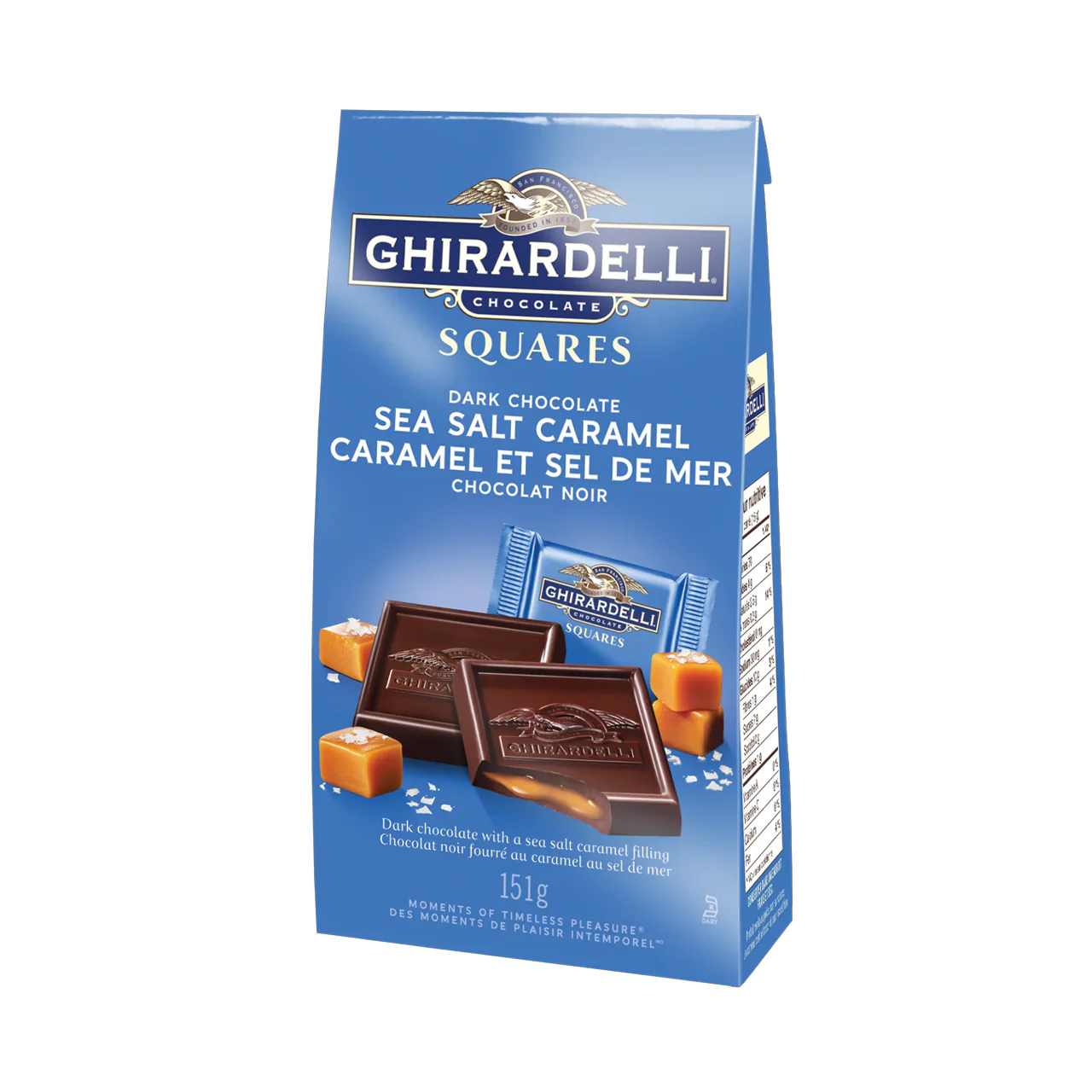 Ghirardelli Chocolate Squares - Dark Chocolate Sea Salt Caramel | 151g