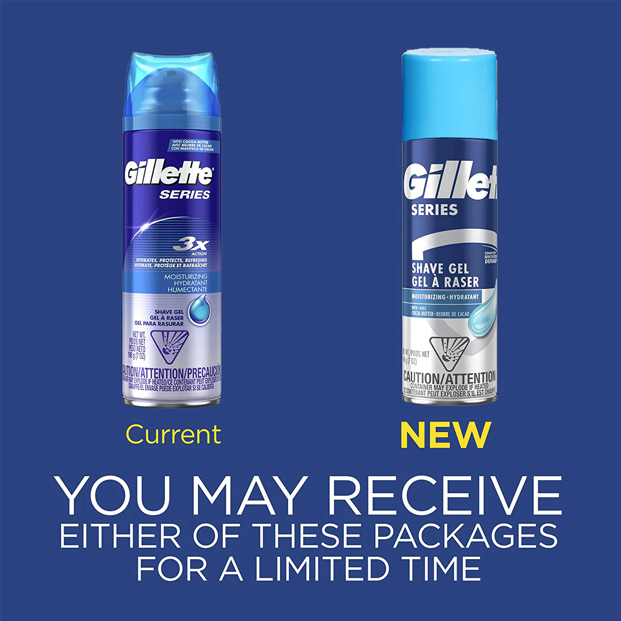 Gillette - Moisturizing Shaving Gel - With Cocoa Butter | 198g Each - Pack Of 2 - Image 2