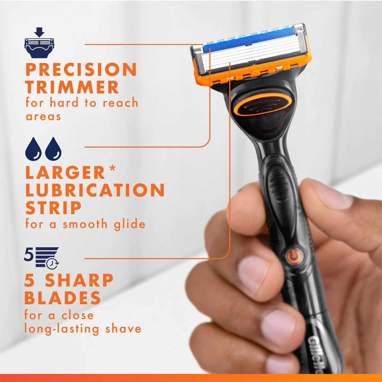 Gillette - Power Fusion5 Replacement Blades | 8 Cartridges - Image 2