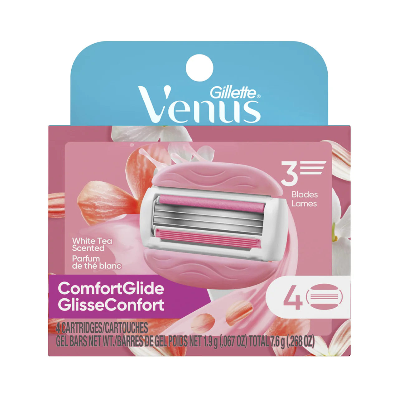 Gillette - Venus Comfort Glide White Tea Refill | 4 Cartridges