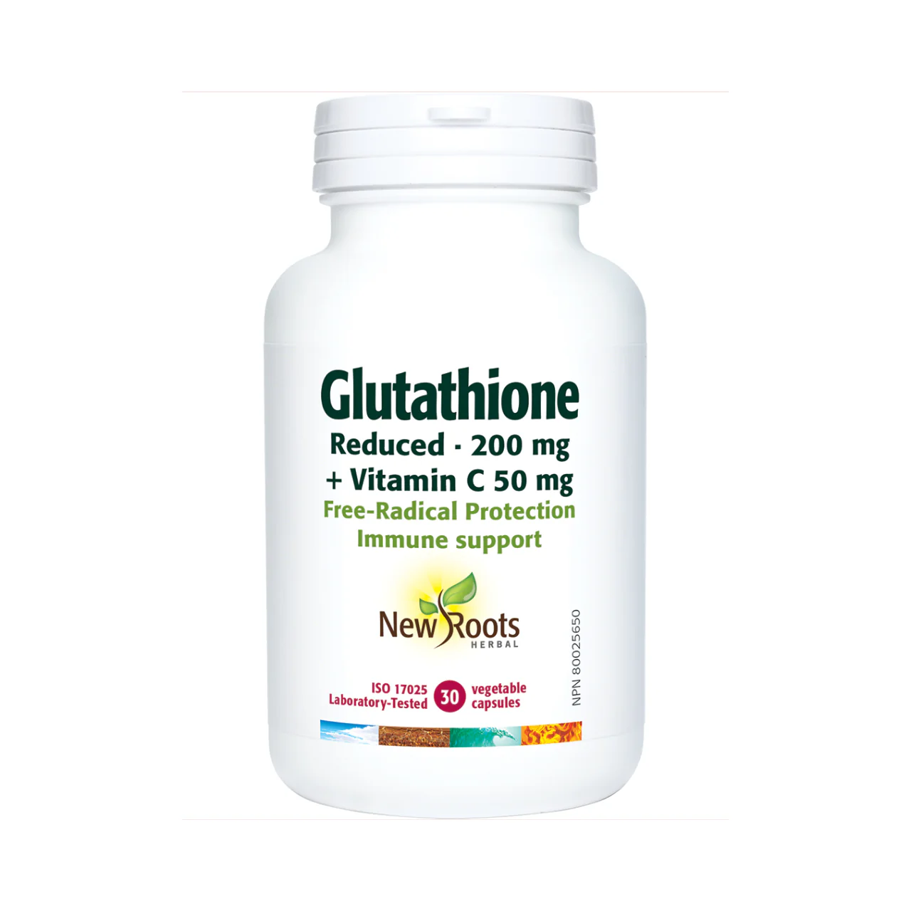 New Roots - Glutathione Reduced 200 mg + Vitamin C 50 mg | 30 capsules