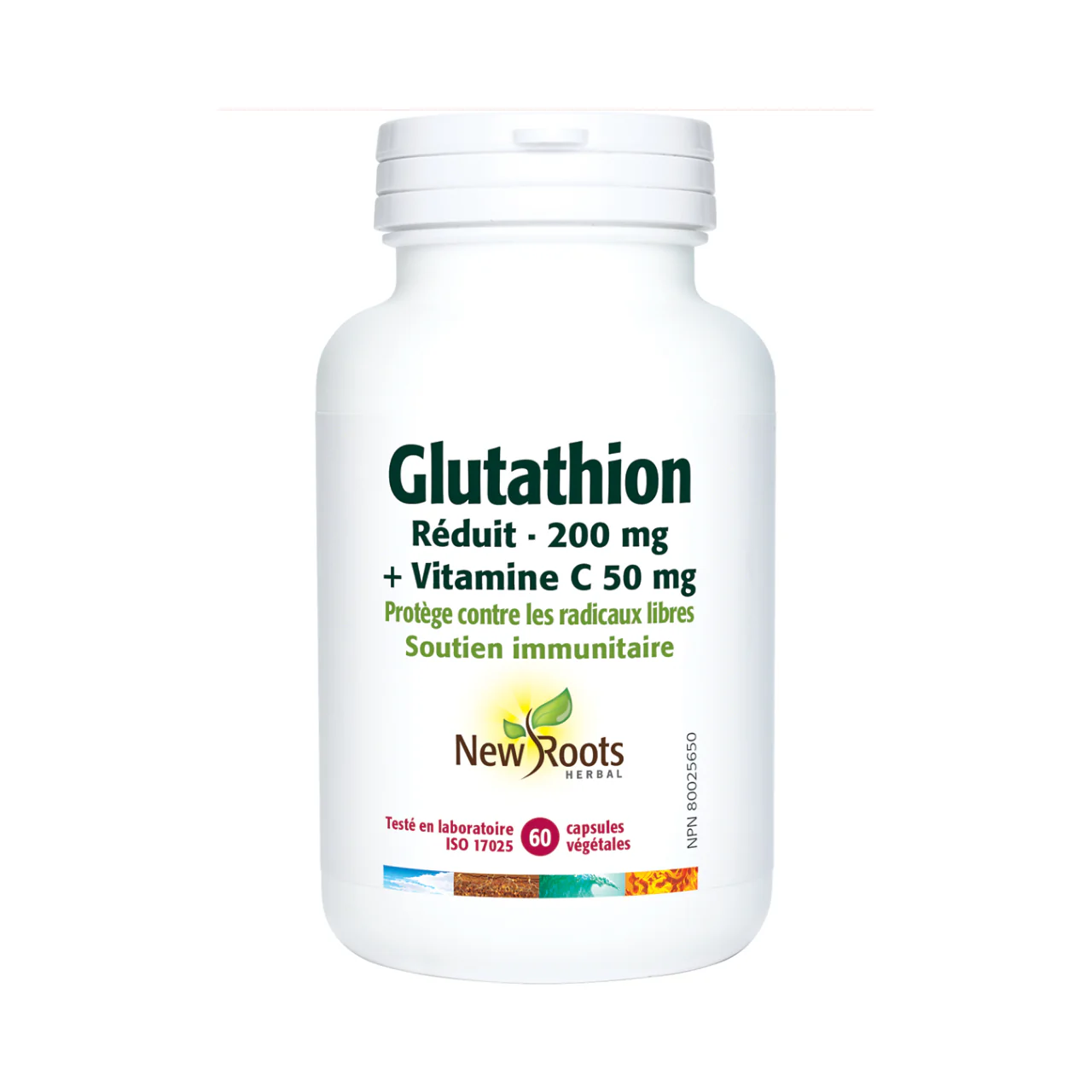New Roots - Glutathione Reduced 200 mg + Vitamin C 50 mg | 60 capsules