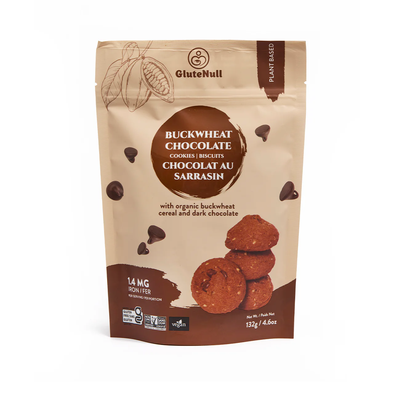 Glutenull - Buckwheat Chocolate Cookies | 132 g