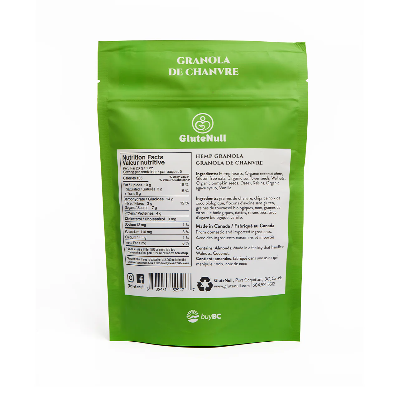 Glutenull - Hemp Granola Small | 140 g - Image 2