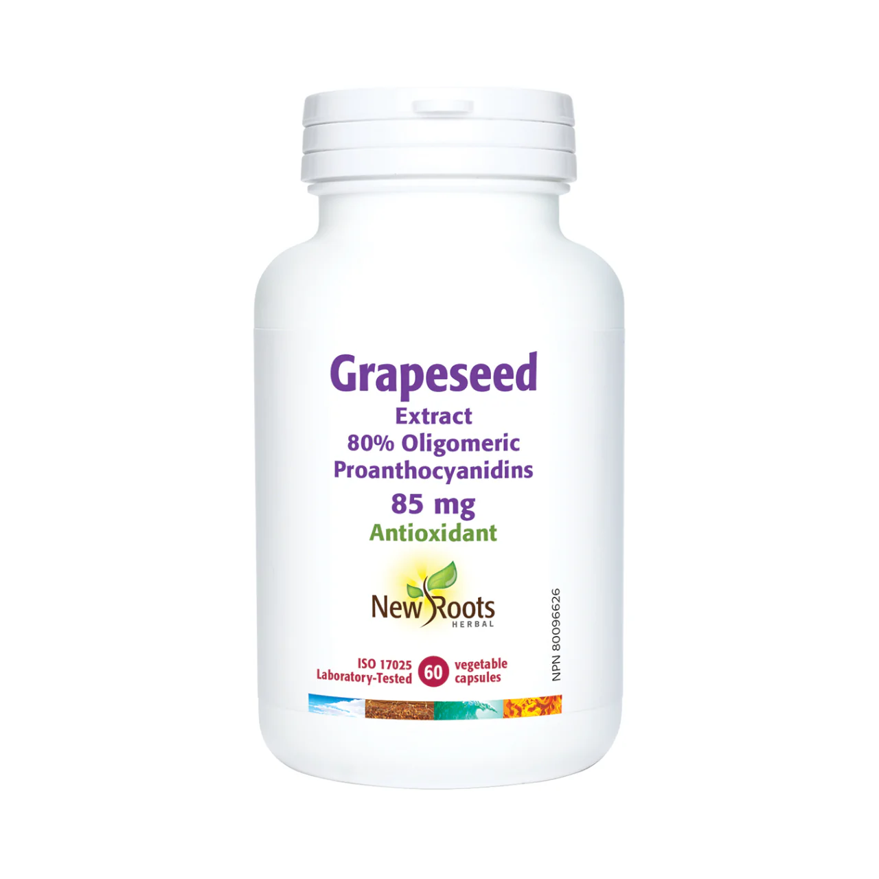 New Roots - Grapeseed Extract 80% Oligomeric Proanthocyanidins 85 mg | 60 capsules