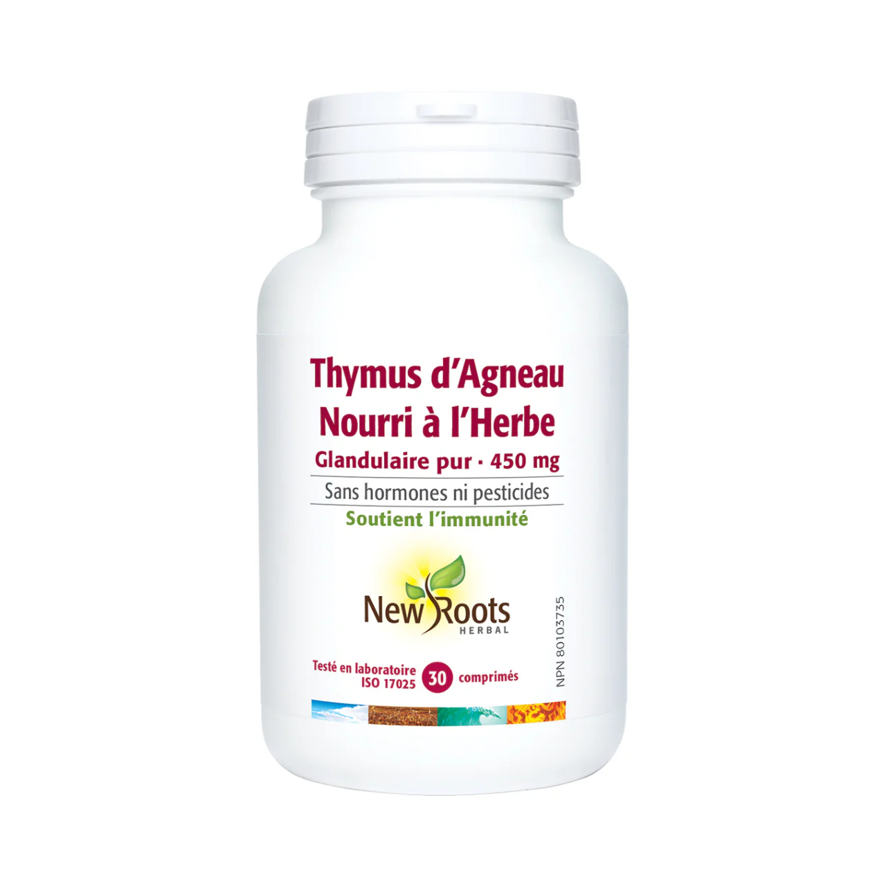 New Roots - Grass-Fed Lamb Thymus Pure Glandular 450 mg | 30 tablets - Image 2