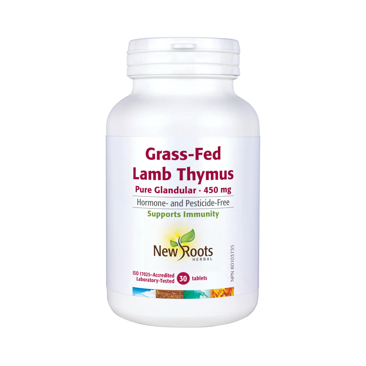 New Roots - Grass-Fed Lamb Thymus Pure Glandular 450 mg | 90 tablets