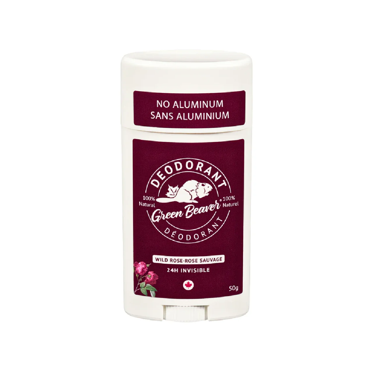 Green Beaver - 100% Natural Deodorant - Wild Rose | 50 g
