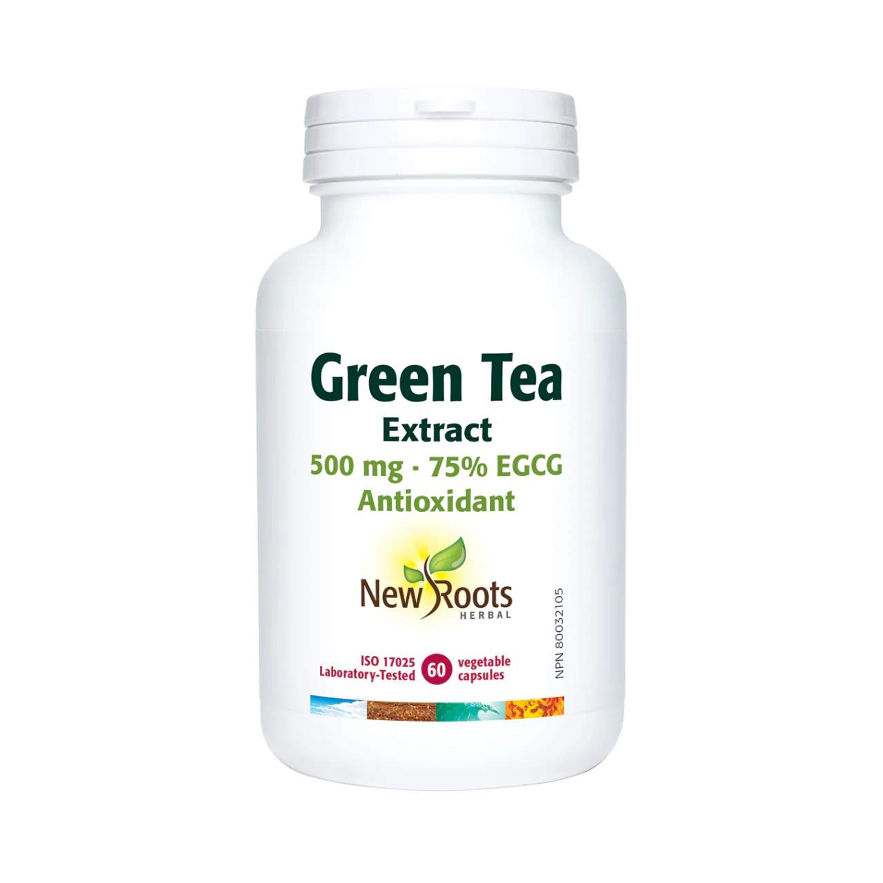New Roots - Green Tea Extract 500 mg 75% EGCG | 60 capsules