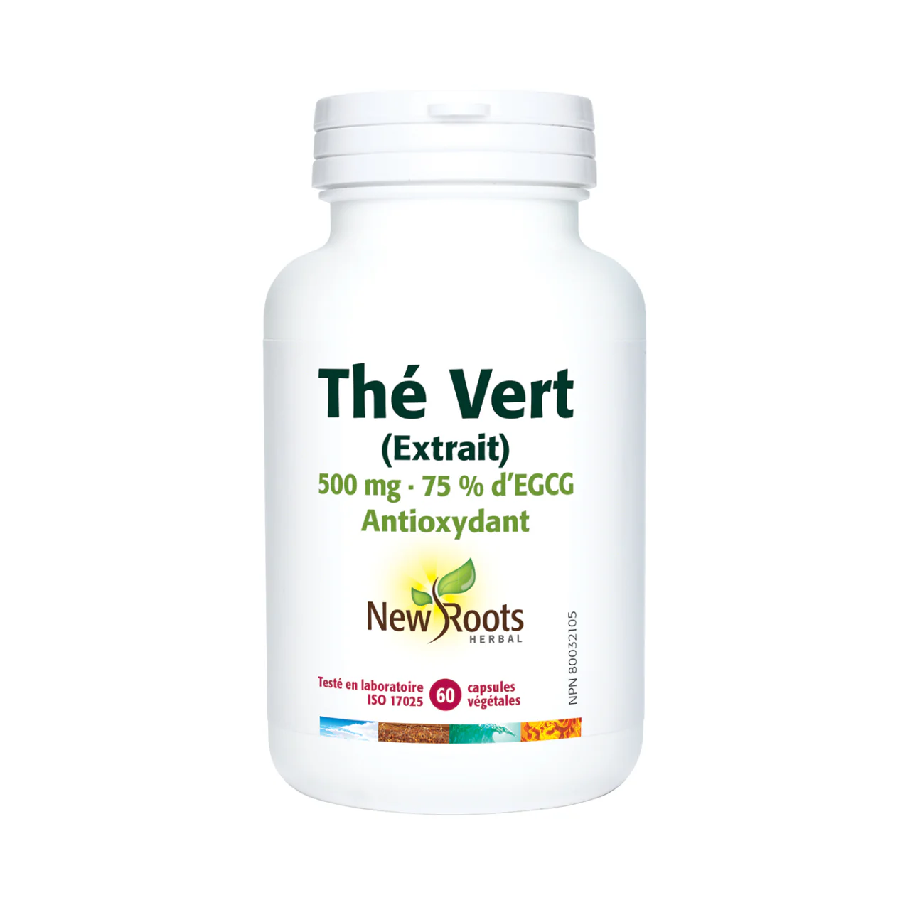 New Roots - Green Tea Extract 500 mg 75% EGCG | 60 capsules - Image 2
