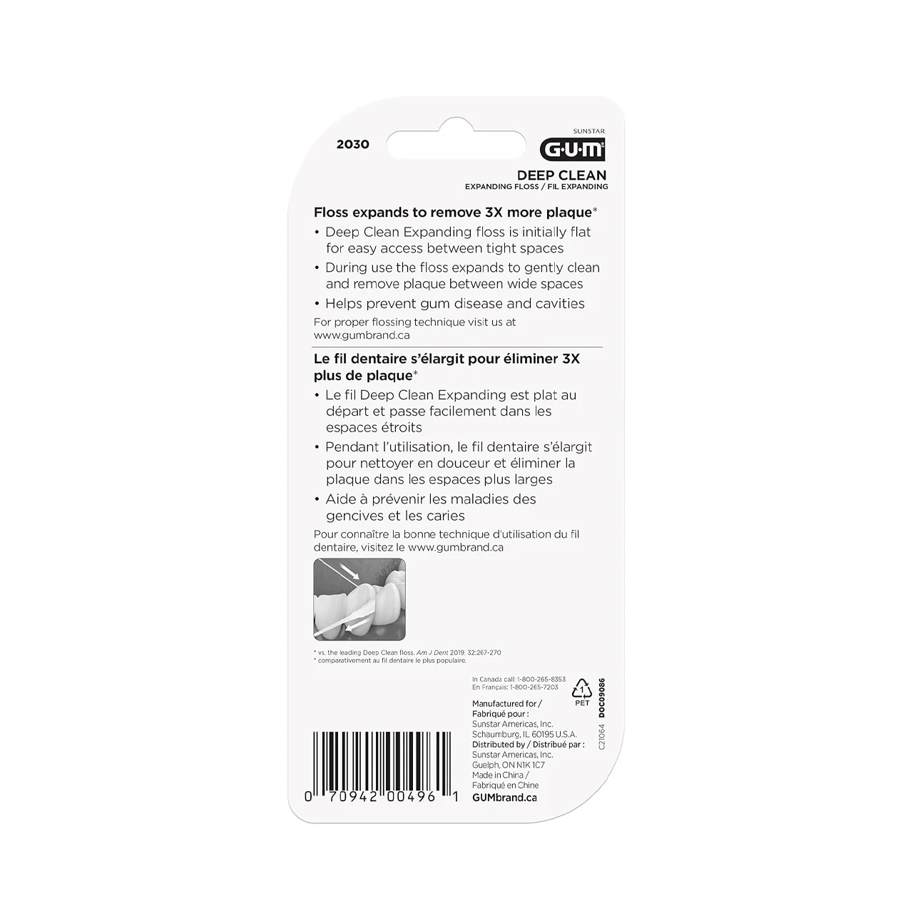 GUM - Deep Clean Expanding Floss - Waxed - 2 Pack | 40 M X 2 - Image 3