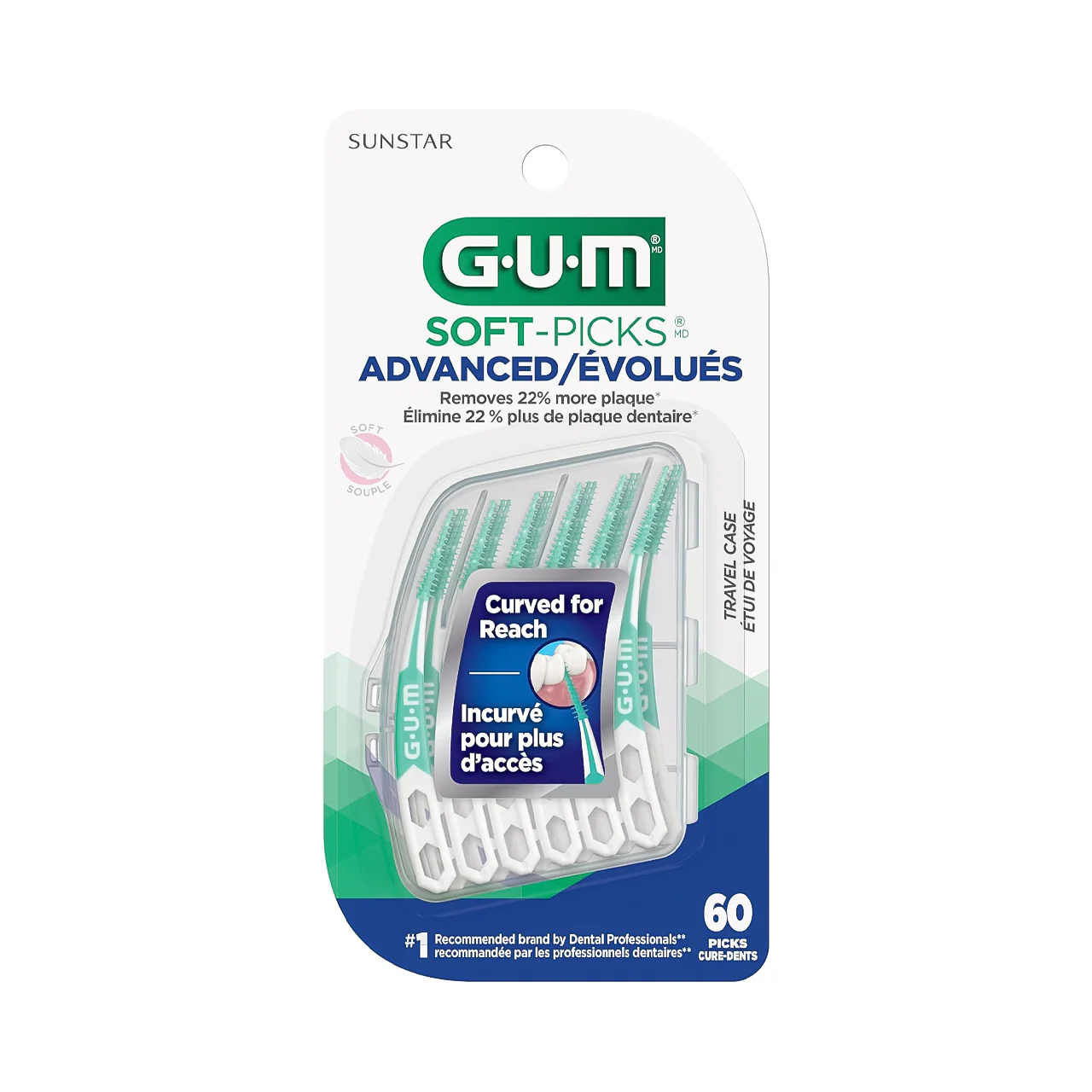 GUM - Soft-Picks Advanced | 60 Picks