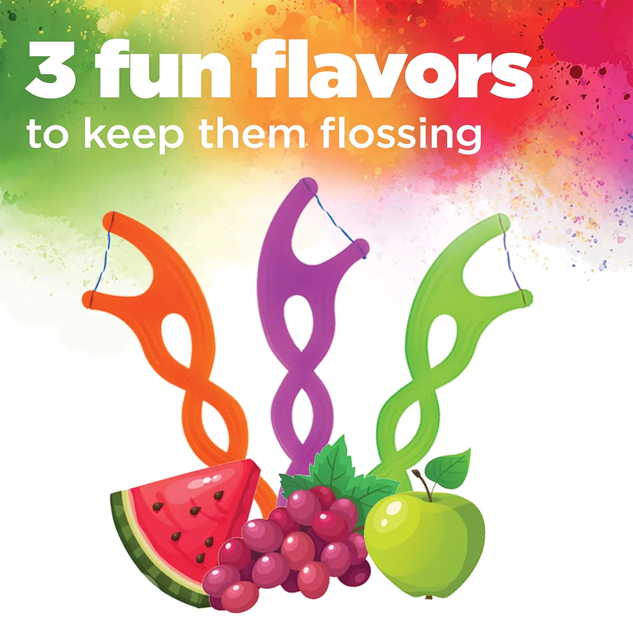 GUM - Twistables Flossers - 3 Fruit Flavours | 40 Count - Image 3
