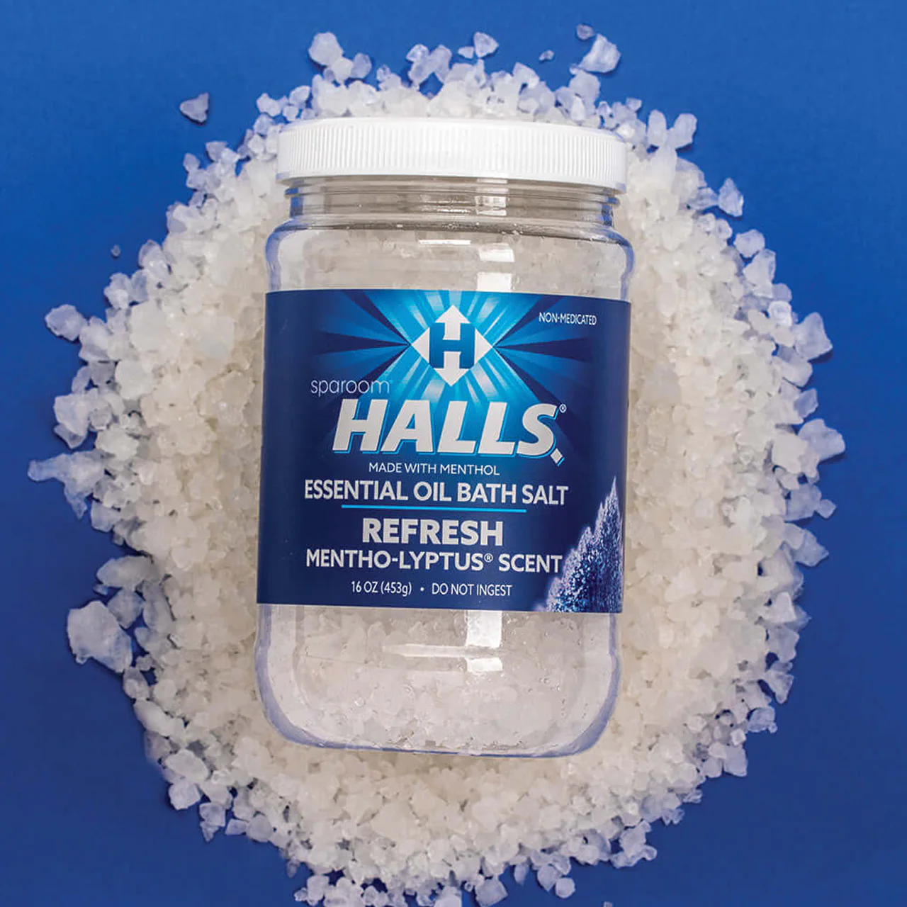 Halls - Essential Oil Bath Salt, Mentho-Lyptus | 453 g - Image 2