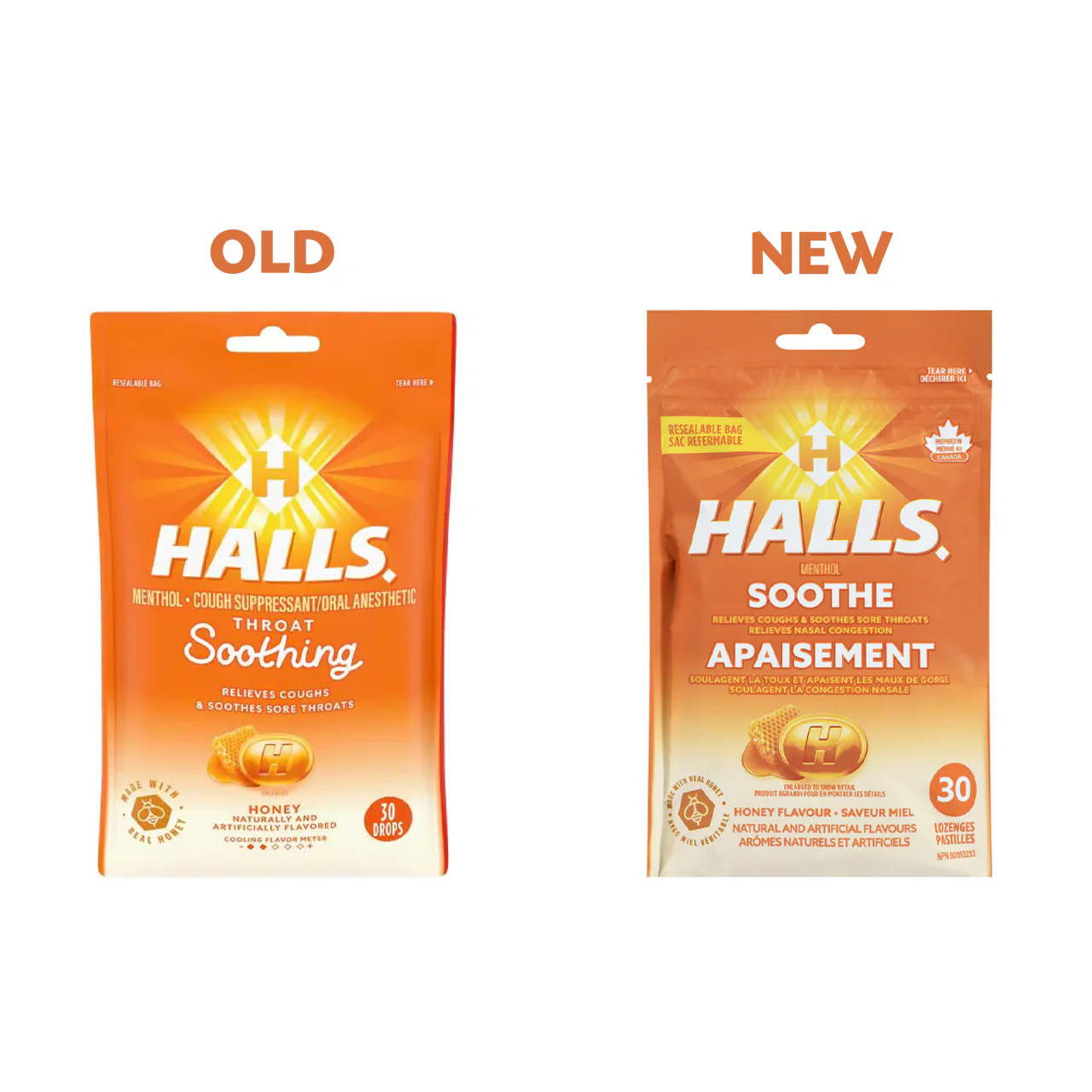 Halls - Menthol Soothe Lozenges, Honey | 30 Lozenges - Image 2