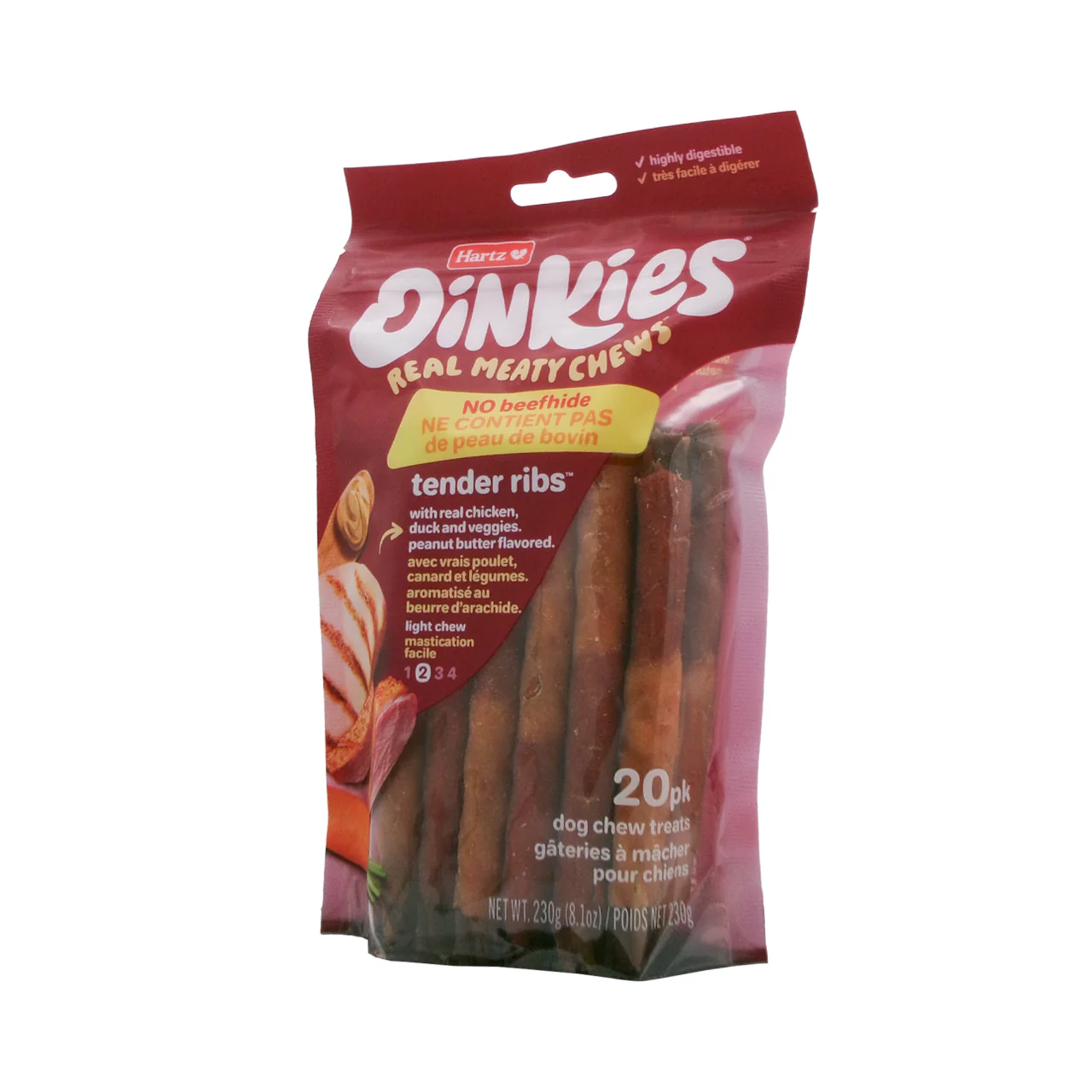 Hartz - Oinkies Real Meaty Chews Dog Treats 20 Pack | 230 g - Image 2