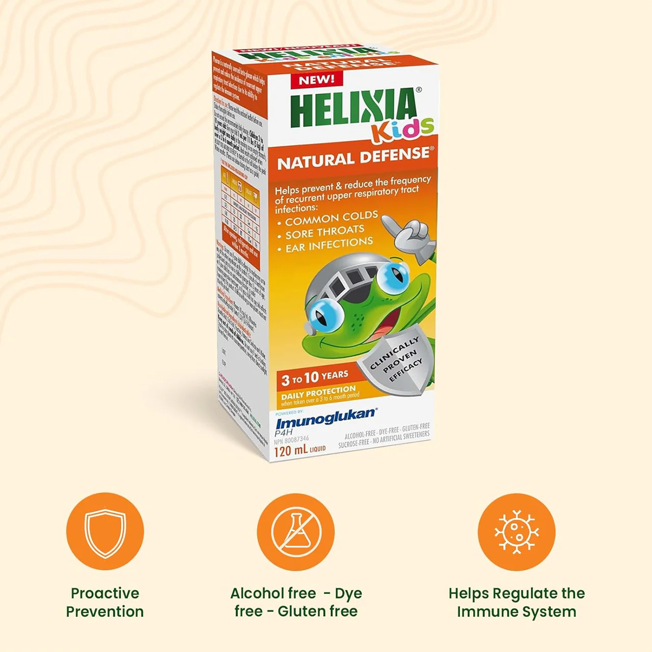 Helixia - Kids Natural Defense, Kids Cough Syrup | 120 mL - Image 2