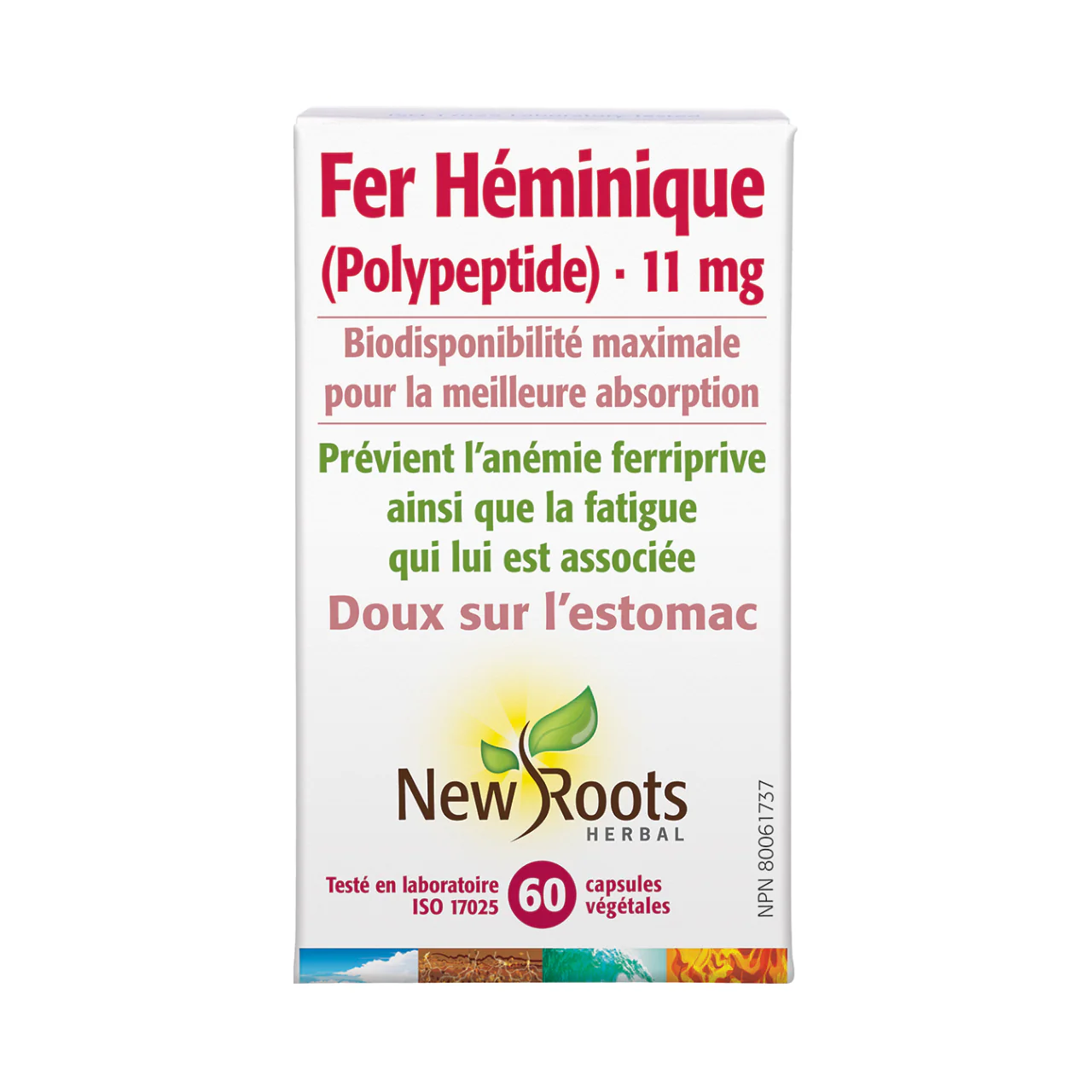 New Roots - Heme Iron Polypeptide 11 mg | 60 capsules - Image 2