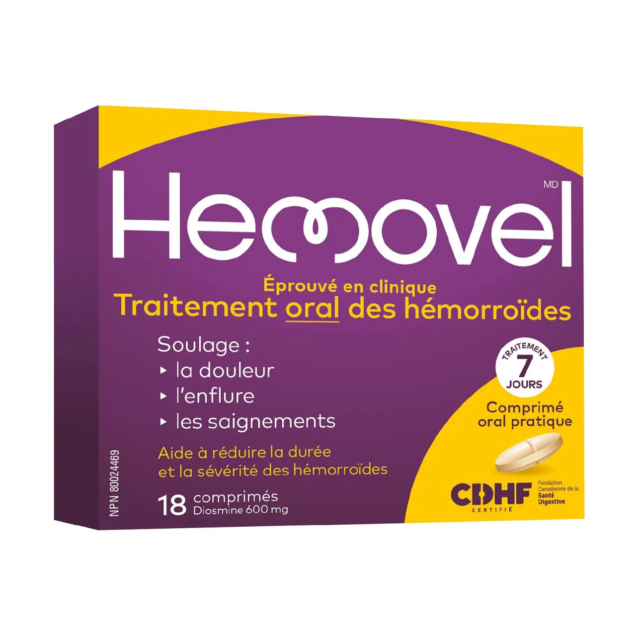 Hemovel - Hemorrhoids Oral Treatment | 18 Tablets - Image 2