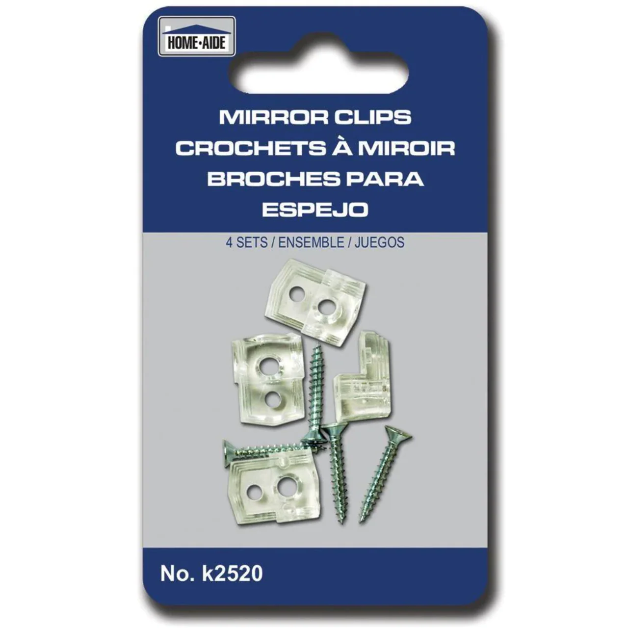 Home-Aide - Mirror Clips | 4 Sets