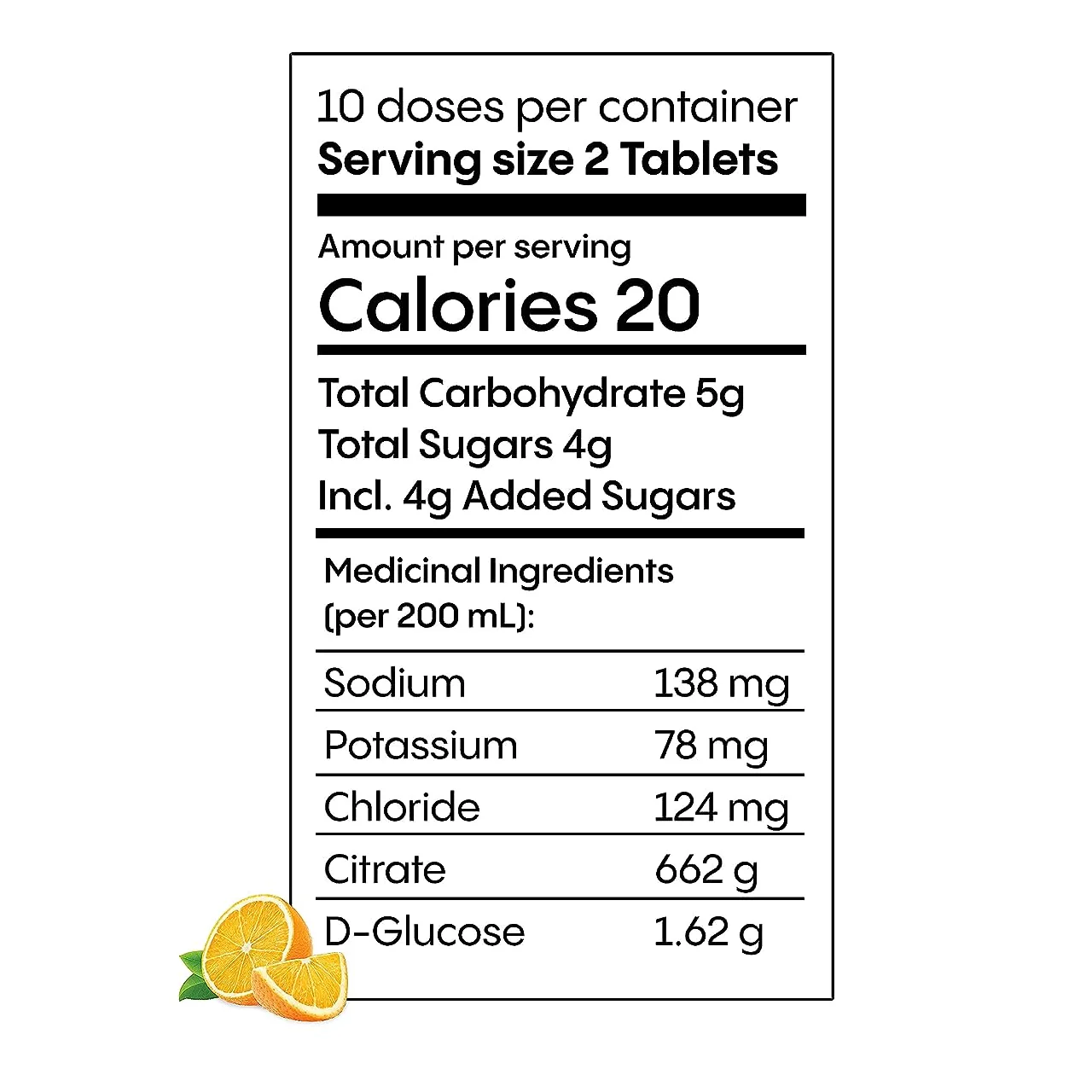 Hydralyte - Effervescent Electrolyte Tablets 10 Doses - Orange Flavour | 20 Tablets - Image 2